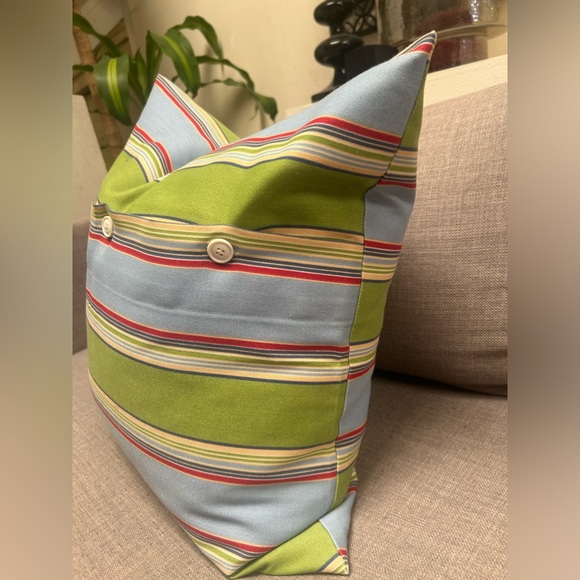 Bright Colored Horizontal Stripes ink-Fuzed Decor Pillow COVER ONLY 
#0915246 - Picture 3 of 7